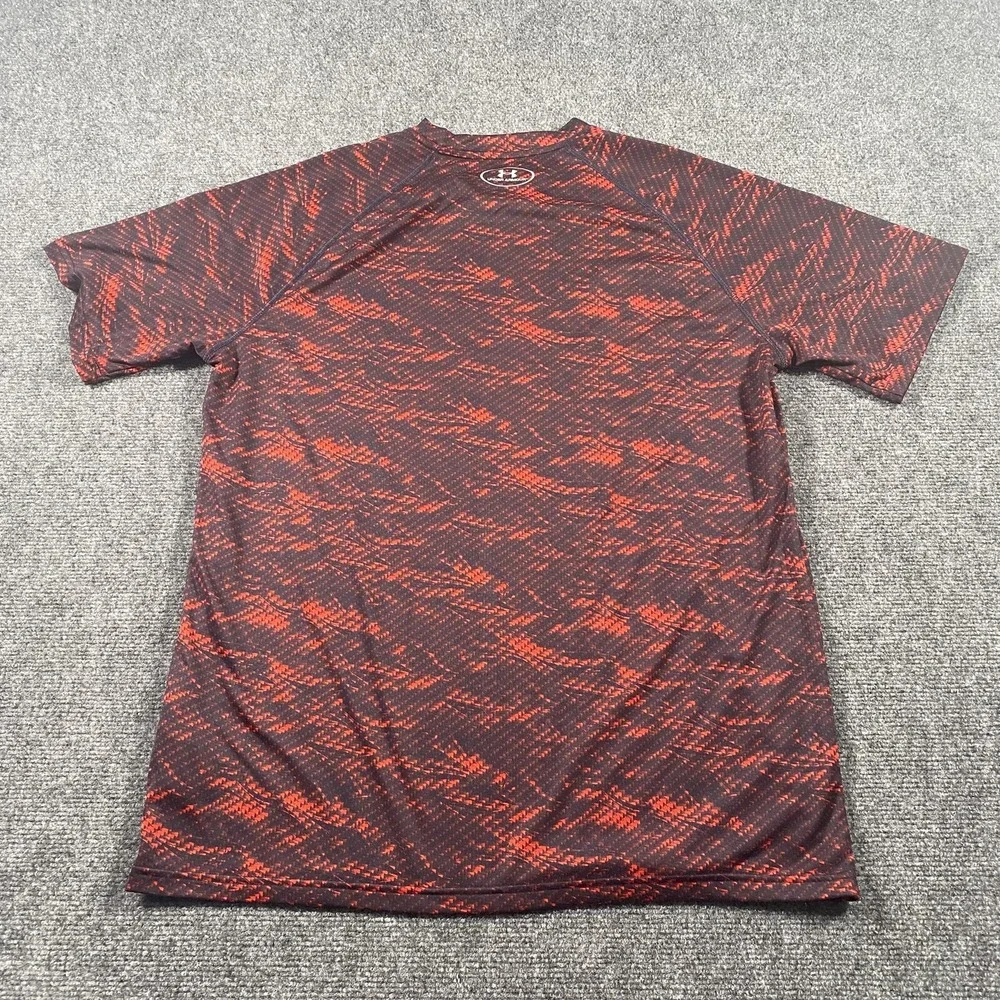 Boston Red Sox Fire Camo MLB Baseball Short Sleeve Shirt Mens L Under Armour - Picture 6 of 8